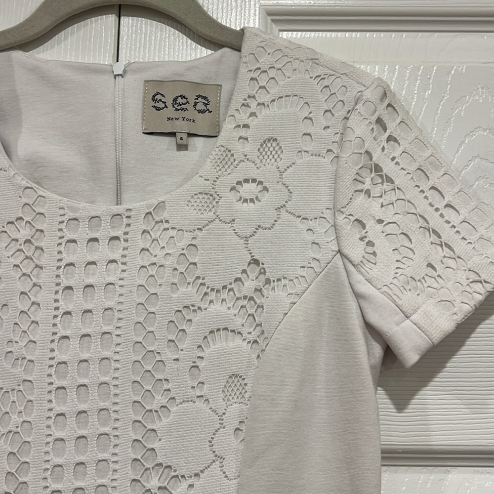 sea New York Lace Dress Womens White Size 4 - Picture 3 of 5